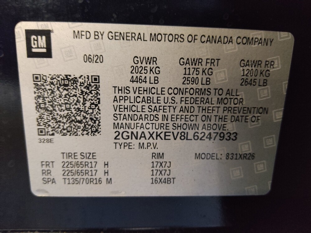 2020 Chevrolet Equinox in Knoxville, TN 37923 - 18133663 33