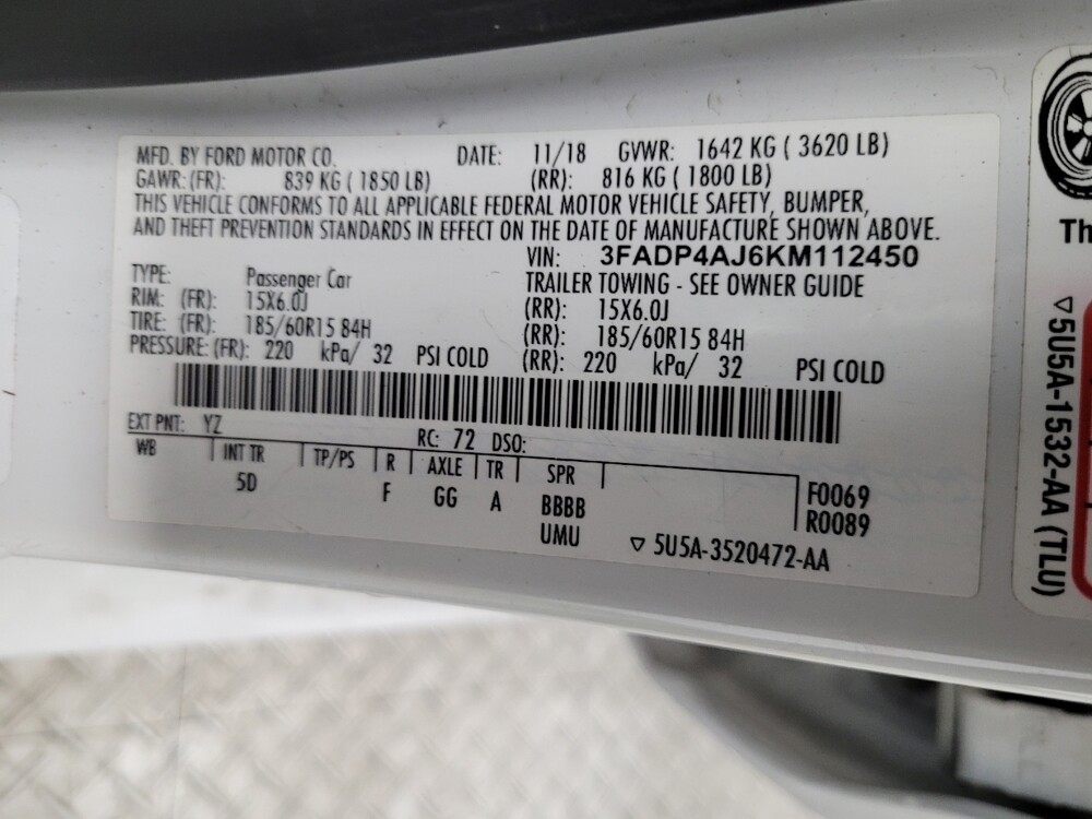 2019 Ford Fiesta in Las Vegas, NV 89102 - 18133669 33