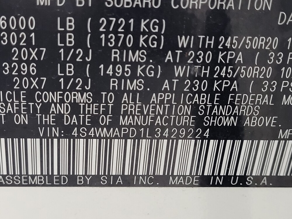 2020 Subaru Ascent in Las Vegas, NV 89102 - 18133673 33