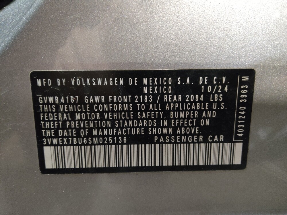 2025 Volkswagen Jetta in Ocala, FL 34471 - 18133688 33