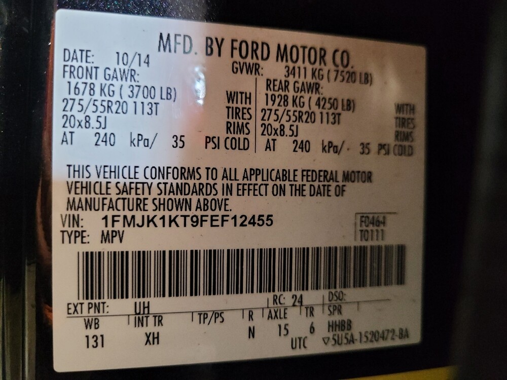 2015 Ford Expedition EL in Hialeah, FL 33014 - 18133691 33