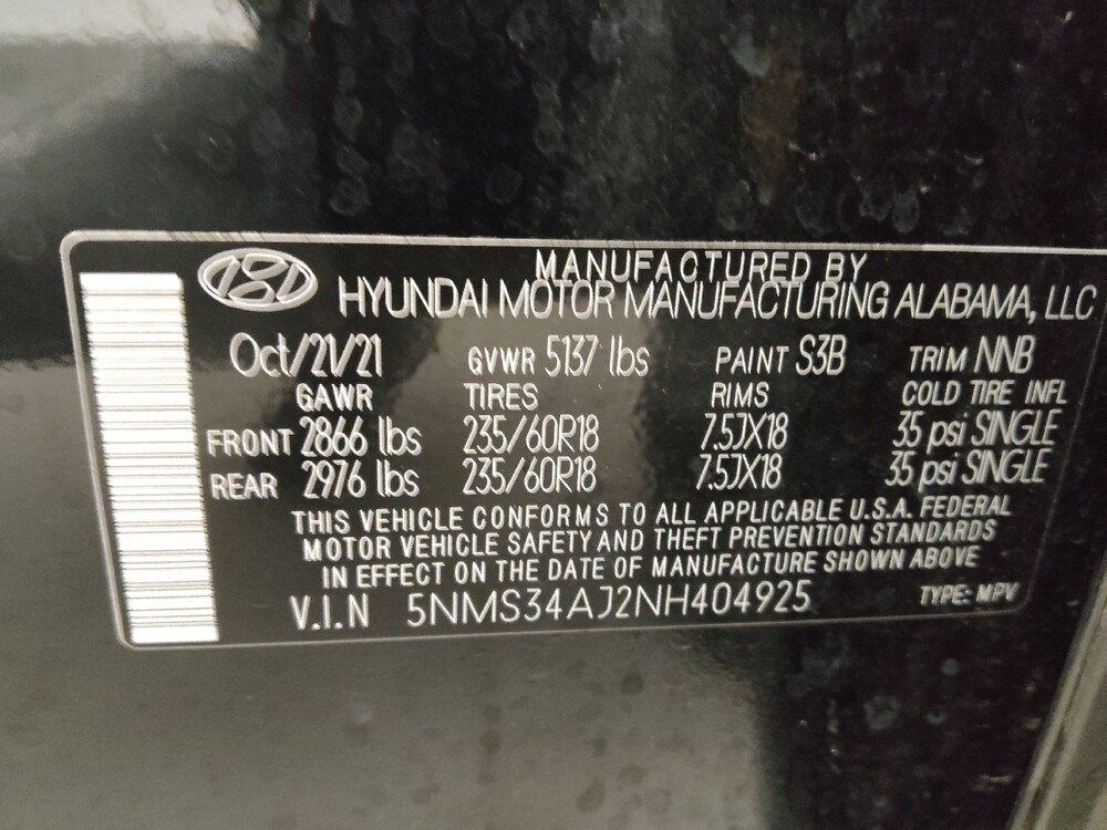 2022 Hyundai Santa Fe in Hialeah, FL 33014 - 18133697 34