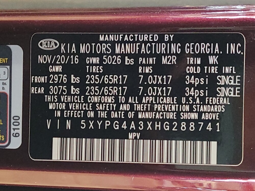2017 Kia Sorento in Gainesville, FL 32609 - 18133699 33