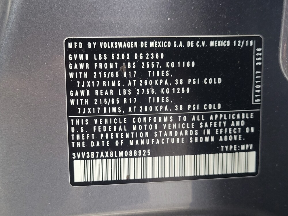 2020 Volkswagen Tiguan in Madison, TN 37115 - 18133723 33