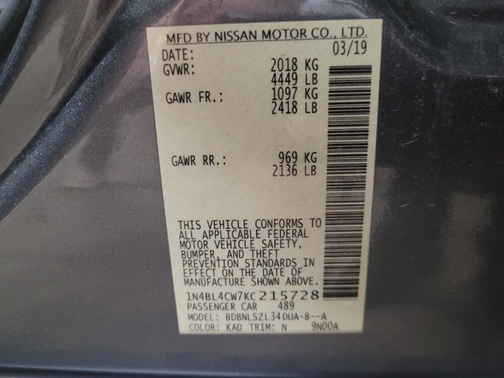 2019 Nissan Altima in Glen Burnie, MD 21061 - 18133747 33