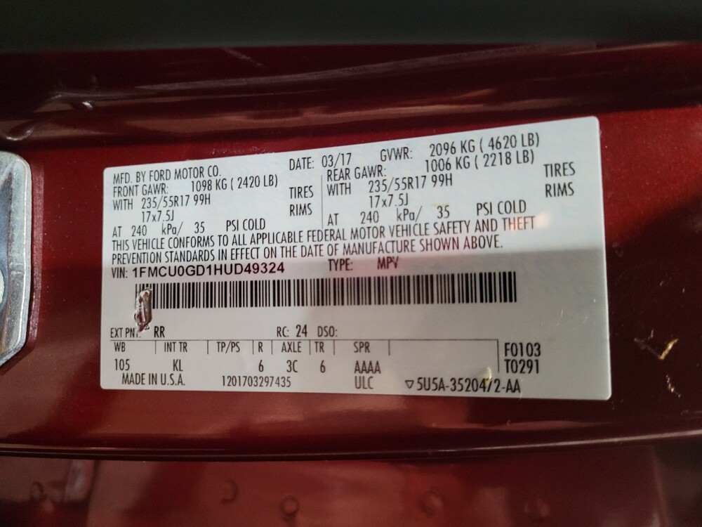 2017 Ford Escape in Glen Burnie, MD 21061 - 18133753 33