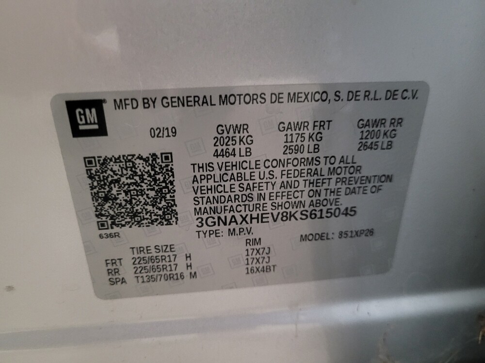 2019 Chevrolet Equinox in Laurel, MD 20724 - 18133762 33