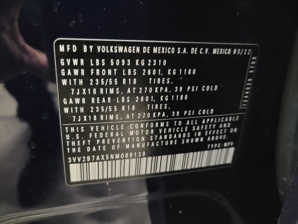 2022 Volkswagen Tiguan in Laurel, MD 20724 - 18133765 33