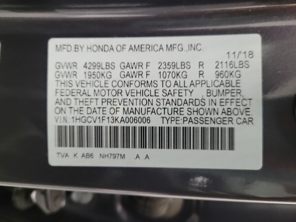 2019 Honda Accord in Downey, CA 90241 - 18133873 33