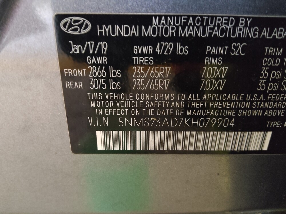 2019 Hyundai Santa Fe in Augusta, GA 30907 - 18133891 33