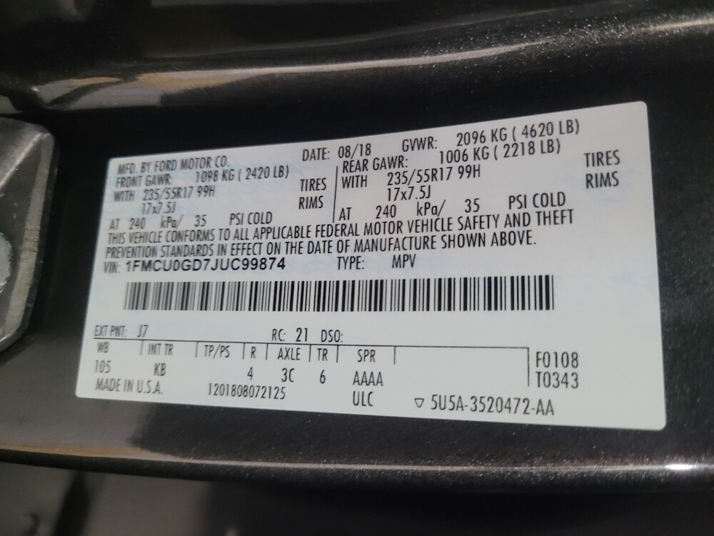 2018 Ford Escape in Marietta, GA 30062 - 18133894 33