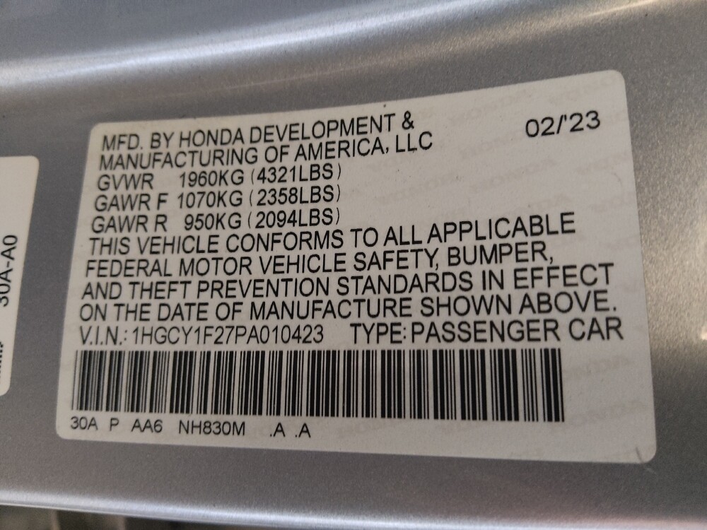 2023 Honda Accord in Union City, GA 30291 - 18133915 33