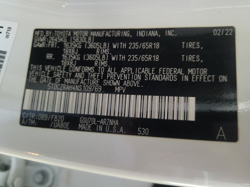 2022 Toyota Highlander in Union City, GA 30291 - 18133918 33