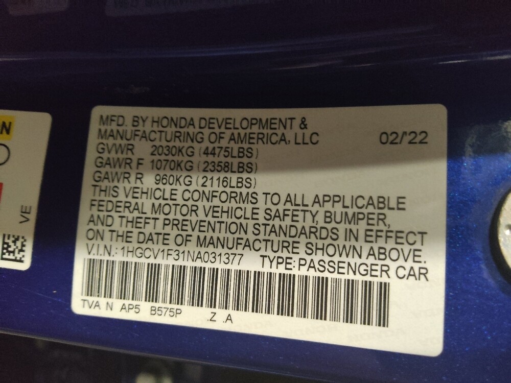 2022 Honda Accord in Tulsa, OK 74145 - 18133946 33