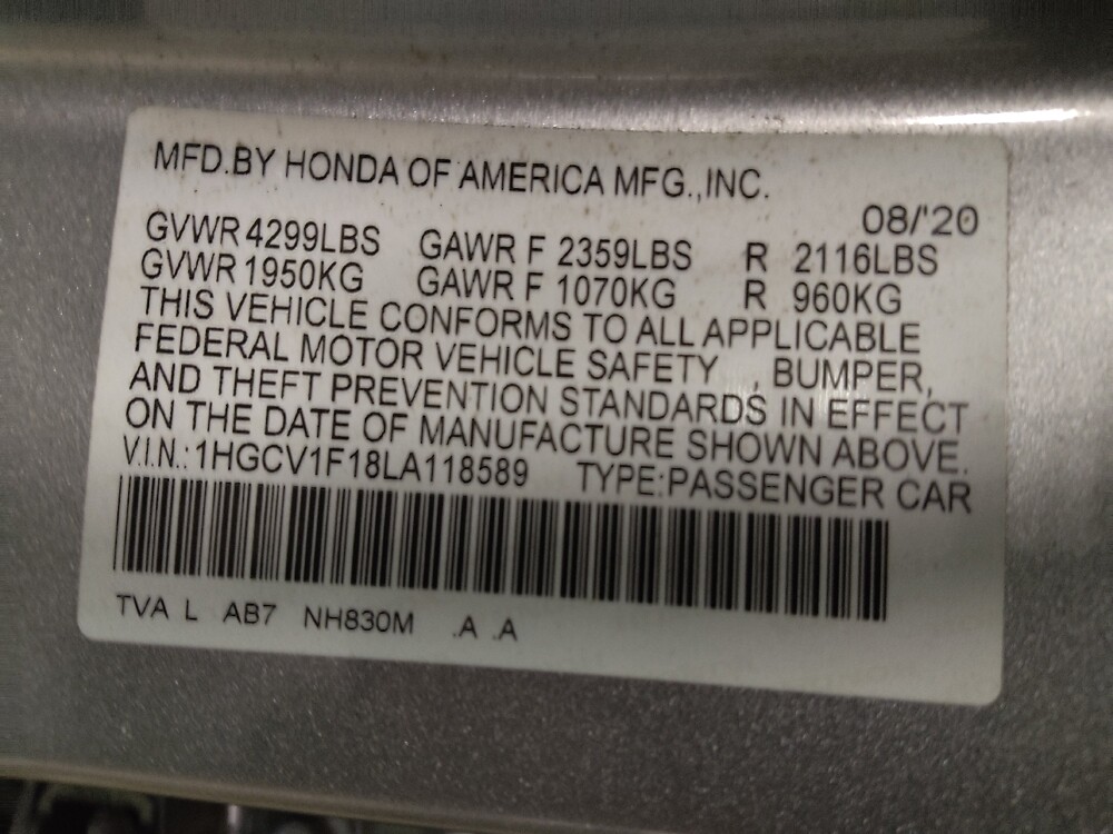 2020 Honda Accord in Fort Worth, TX 76116 - 18133951 33