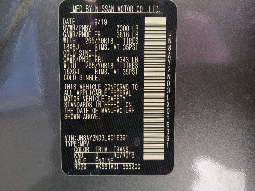 2020 Nissan Armada in Glendale, AZ 85301 - 18133969 33