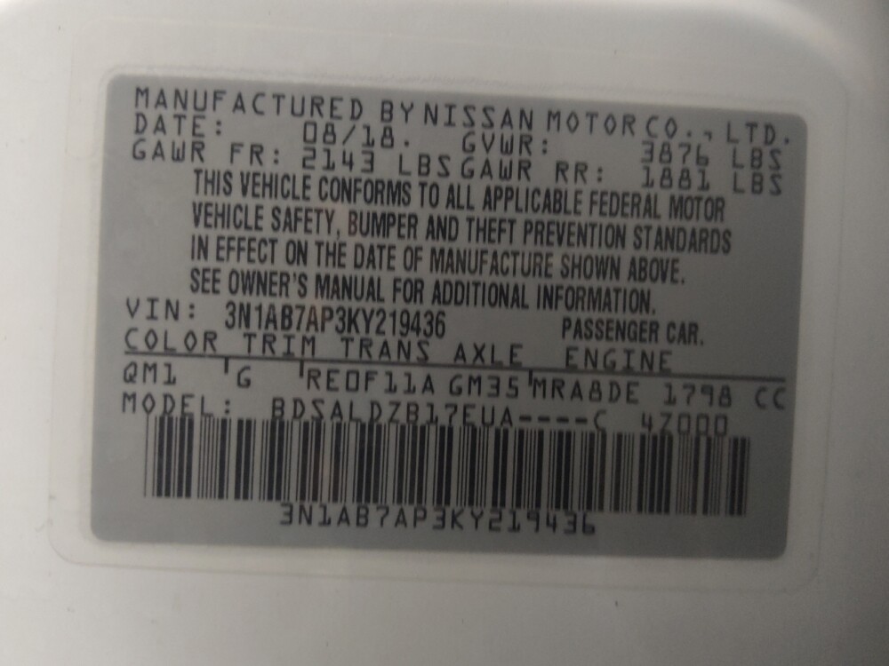 2019 Nissan Sentra in Glendale, AZ 85301 - 18133986 33