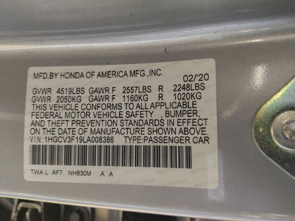 2020 Honda Accord in Chandler, AZ 85225 - 18133987 33