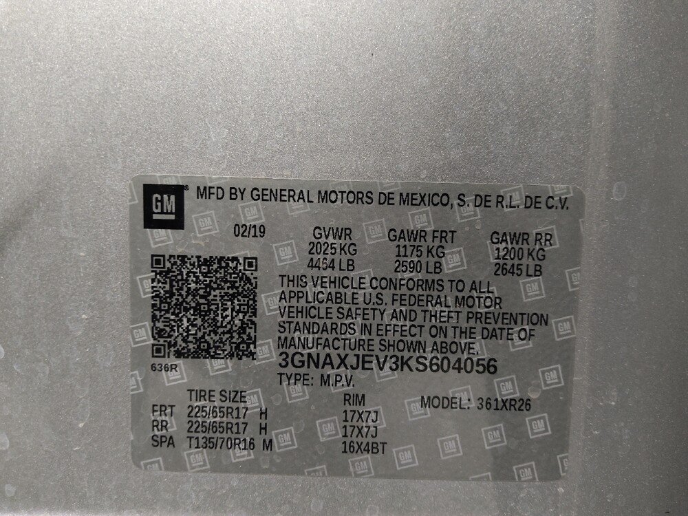 2019 Chevrolet Equinox in Metairie, LA 70006 - 18134003 33