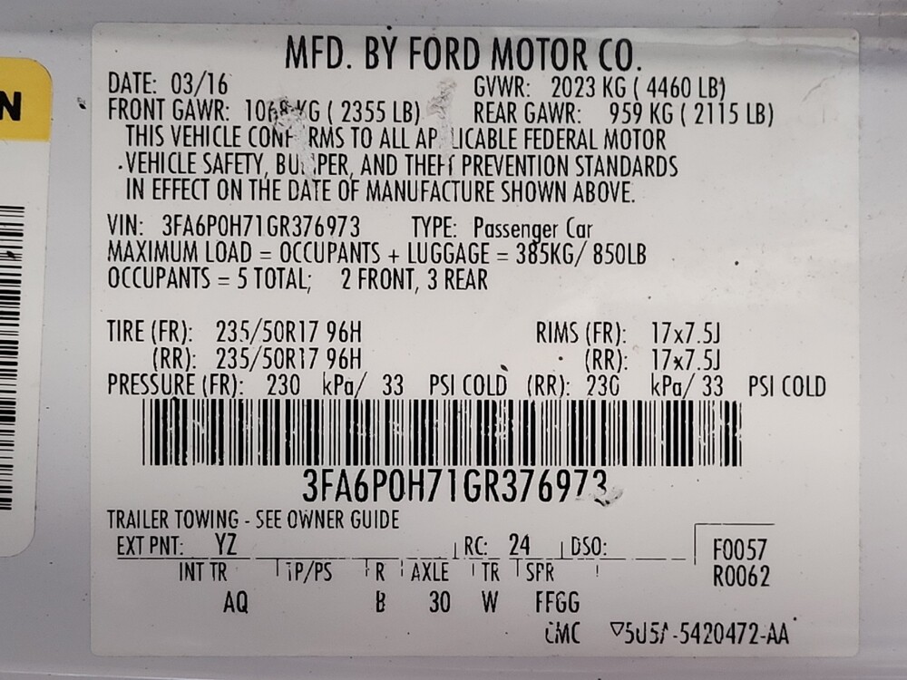 2016 Ford Fusion in Jacksonville, FL 32210 - 18134059 33