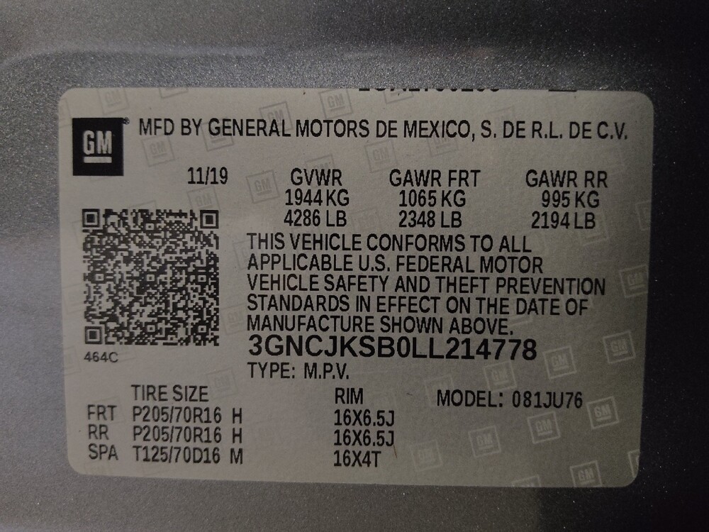 2020 Chevrolet Trax in West Palm Beach, FL 33409 - 18134069 33