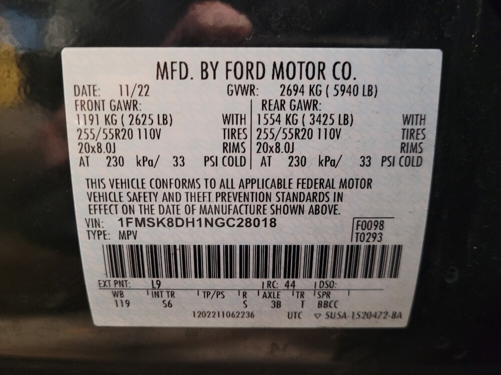 2022 Ford Explorer in Lauderdale Lakes, FL 33313 - 18134070 33