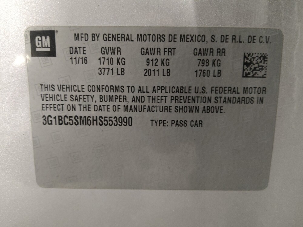 2017 Chevrolet Cruze in Savannah, GA 31419 - 18134084 33
