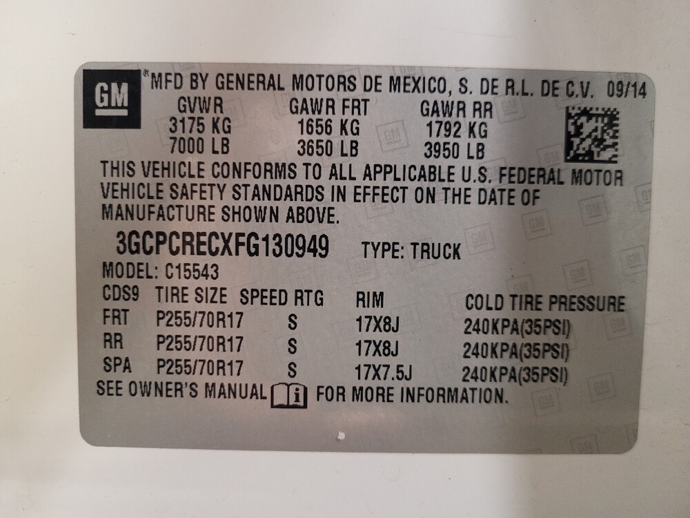 2015 Chevrolet Silverado 1500 in West Palm Beach, FL 33409 - 18134086 33