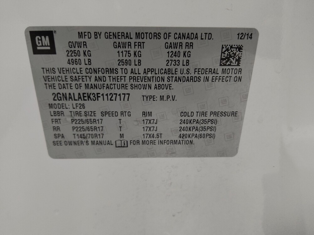 2015 Chevrolet Equinox in Conway, SC 29526 - 18134096 33