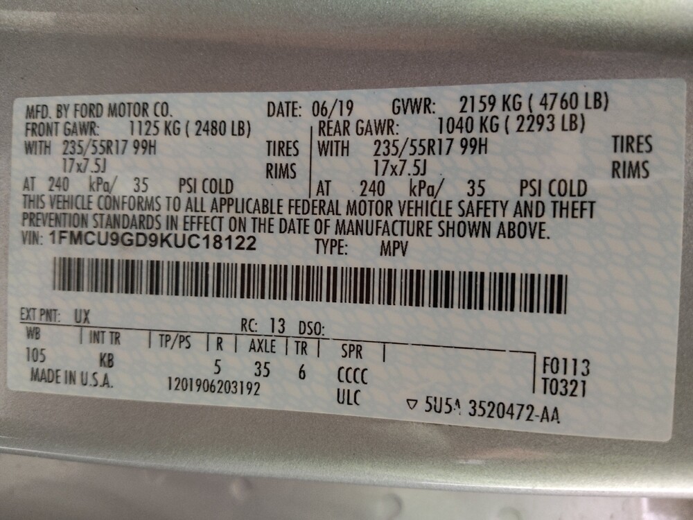 2019 Ford Escape in Lakewood, CO 80215 - 18134128 33