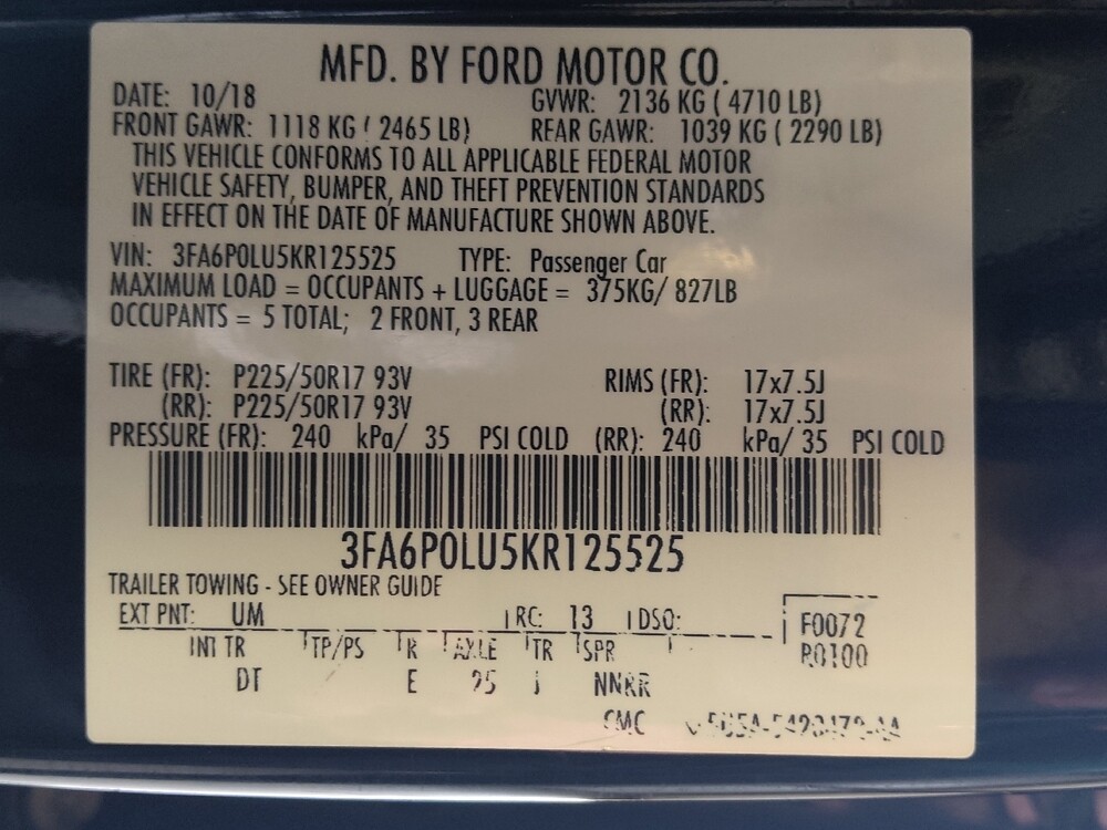 2019 Ford Fusion in Live Oak, TX 78233 - 18134147 33