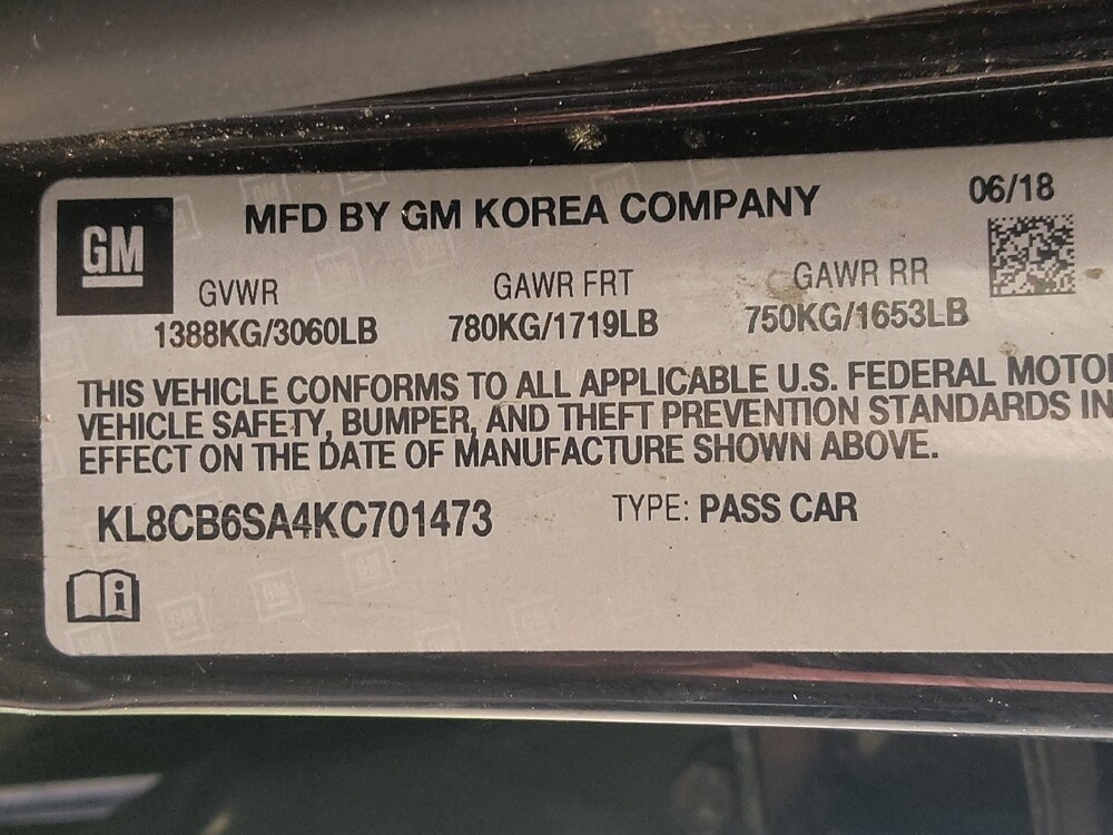 2019 Chevrolet Spark in Temple, TX 76502 - 18134179 33