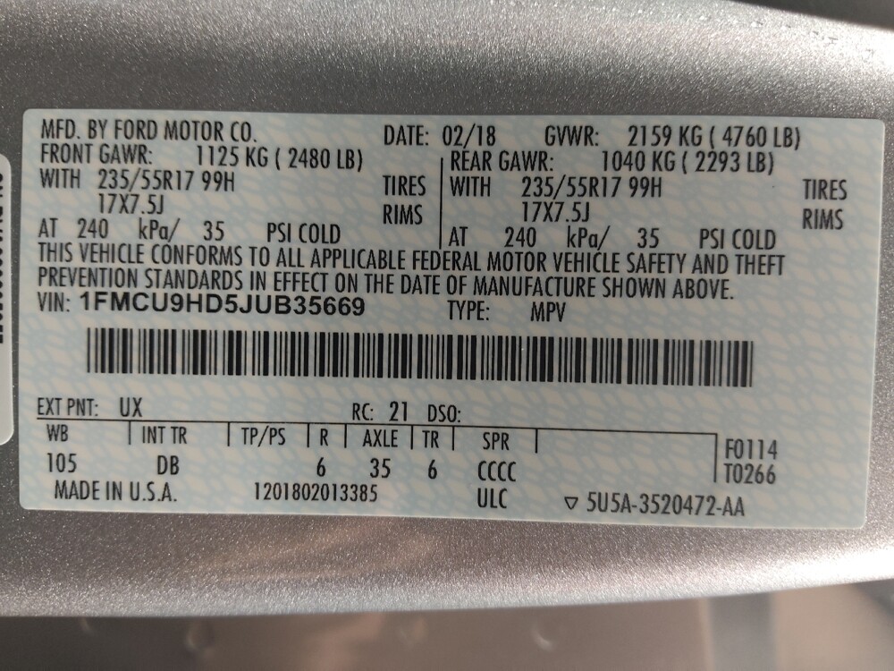 2018 Ford Escape in Round Rock, TX 78664 - 18134183 33