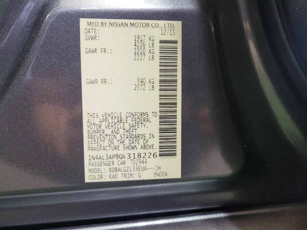 2016 Nissan Altima in Toledo, OH 43617 - 18134195 33