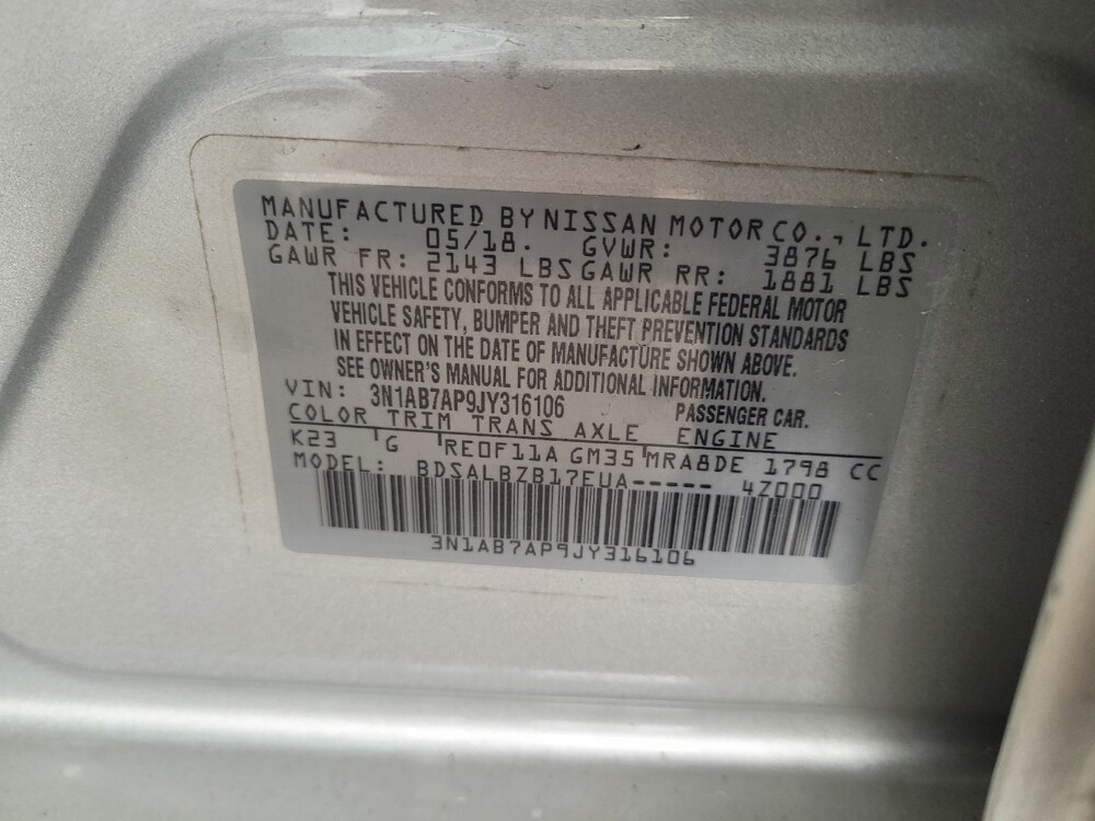 2018 Nissan Sentra in Louisville, KY 40258 - 18134215 33