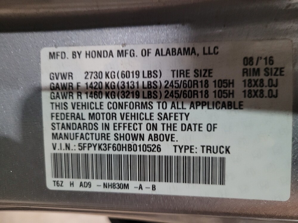 2017 Honda Ridgeline in Pittsburgh, PA 15236 - 18134248 33