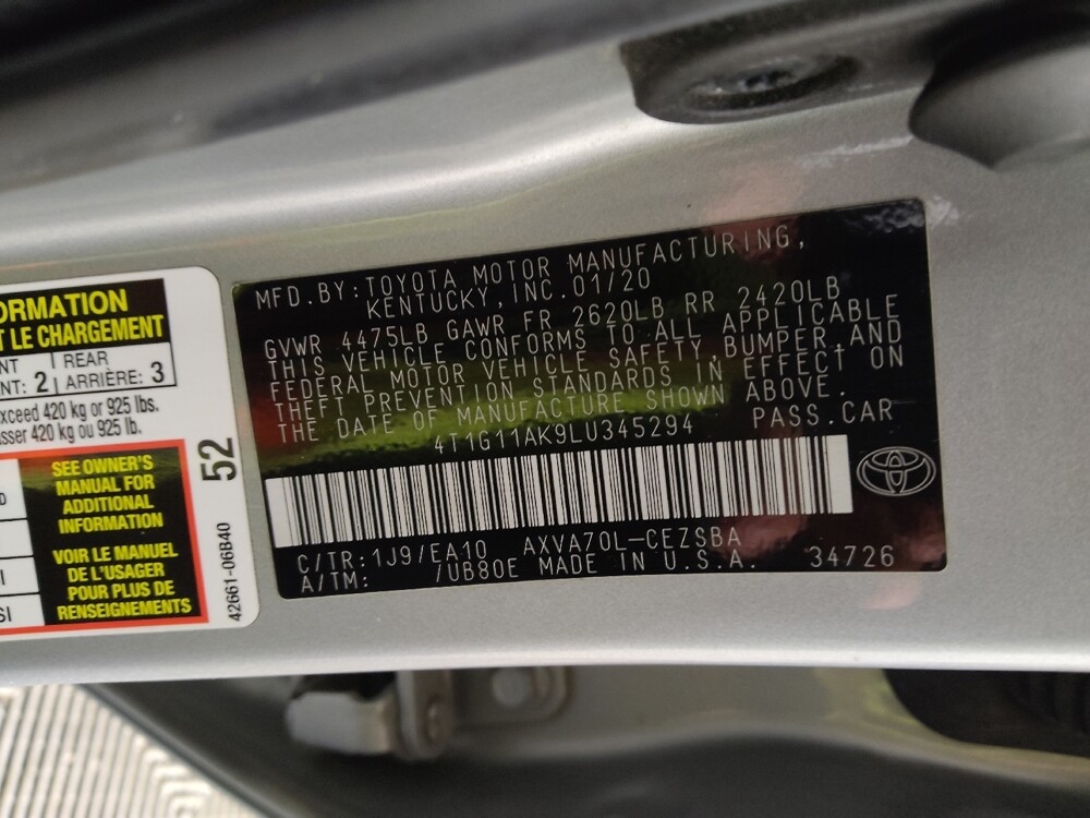 2020 Toyota Camry in Midlothian, IL 60445 - 18134278 33