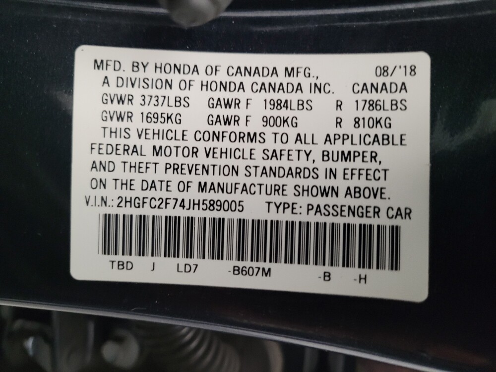 2018 Honda Civic in Downey, CA 90241 - 18134396 33