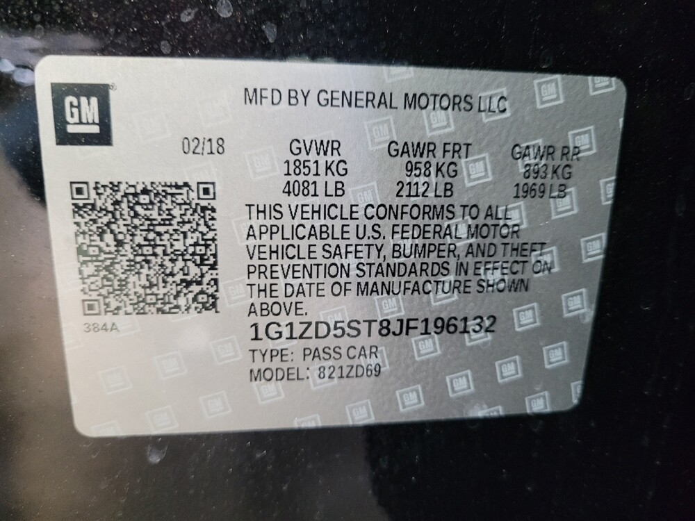 2018 Chevrolet Malibu in Sacramento, CA 95821 - 18134422 33