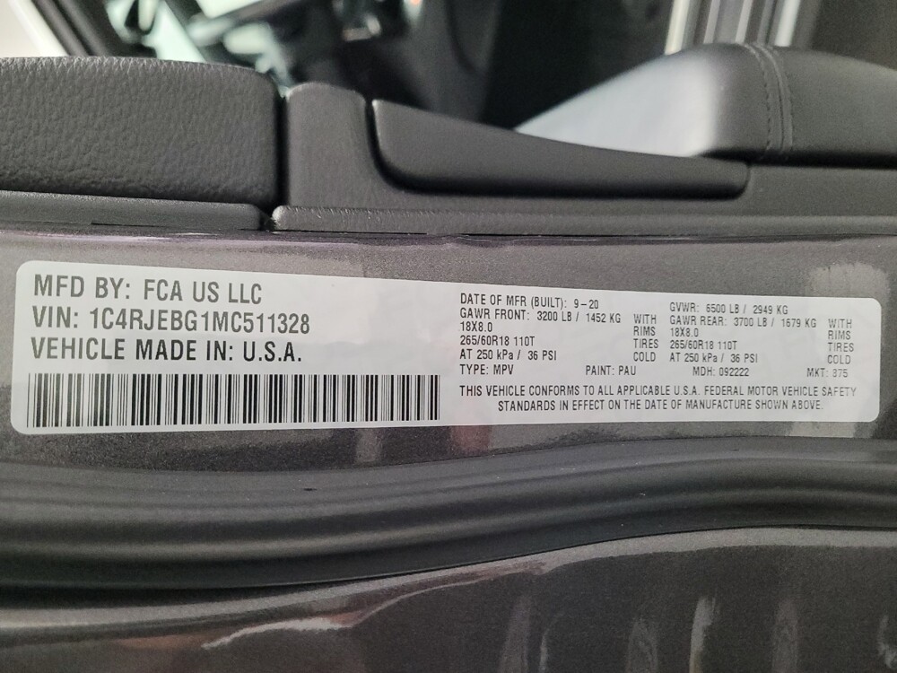 2021 Jeep Grand Cherokee in Downey, CA 90241 - 18134424 33