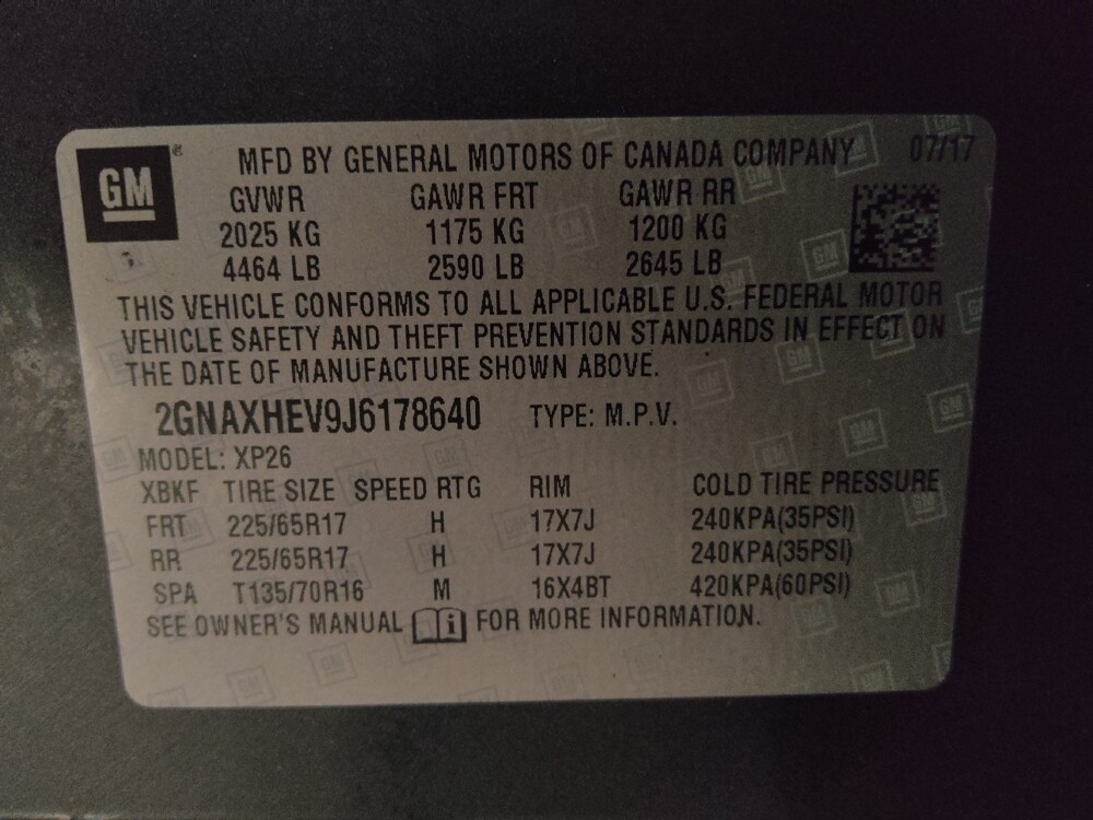 2018 Chevrolet Equinox in Augusta, GA 30907 - 18134447 33