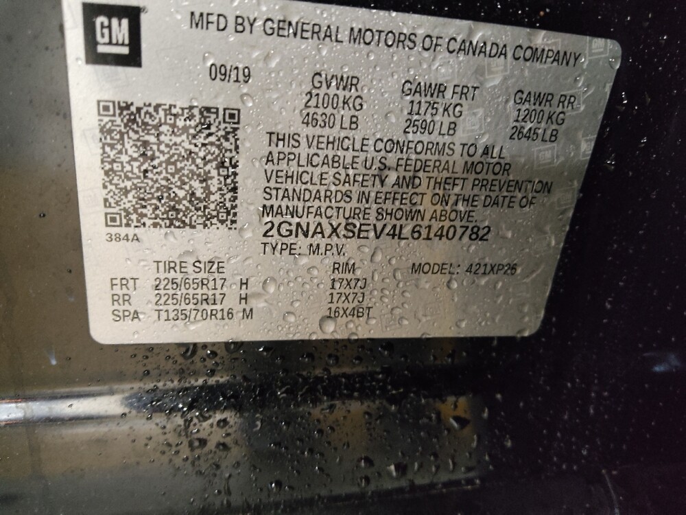 2020 Chevrolet Equinox in Knoxville, TN 37923 - 18134449 33