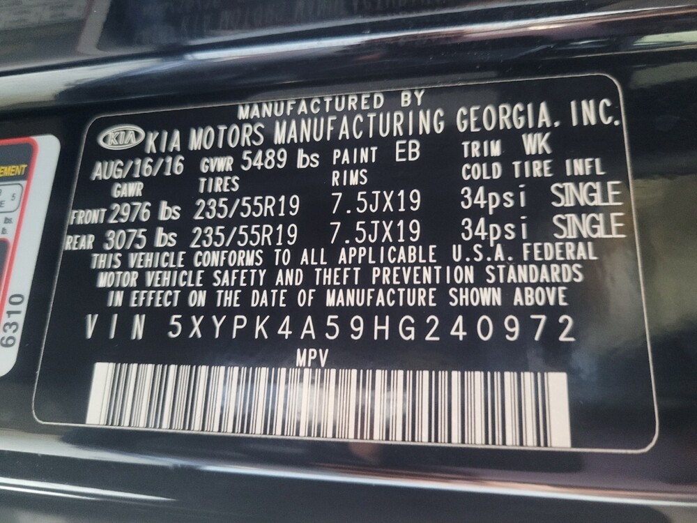 2017 Kia Sorento in Morrow, GA 30260 - 18134457 33