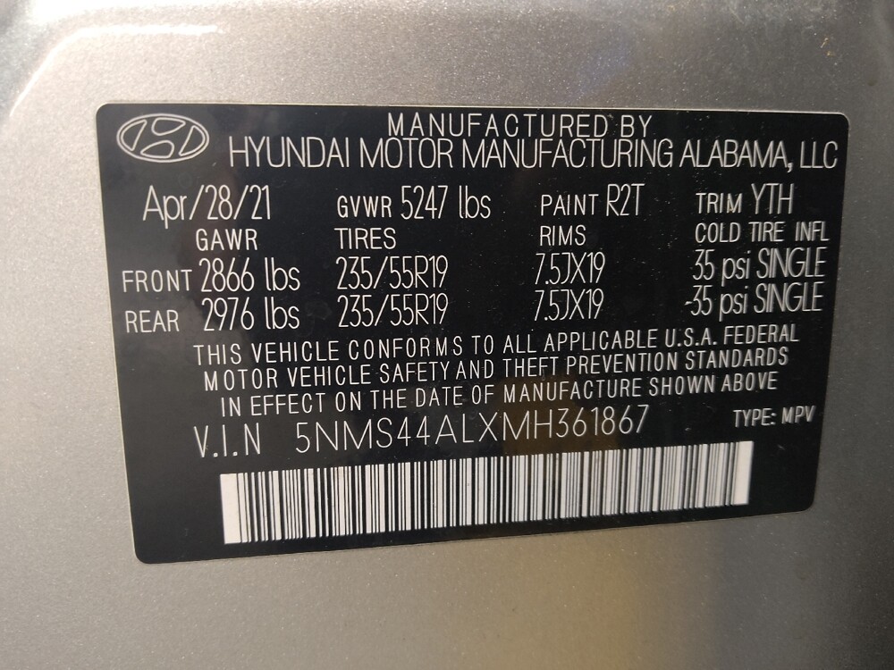 2021 Hyundai Santa Fe in Marietta, GA 30062 - 18134464 33