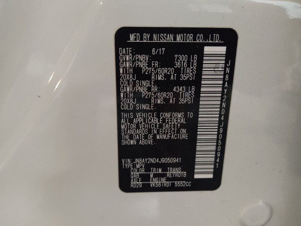 2018 Nissan Armada in Arlington, TX 76011 - 18134490 33