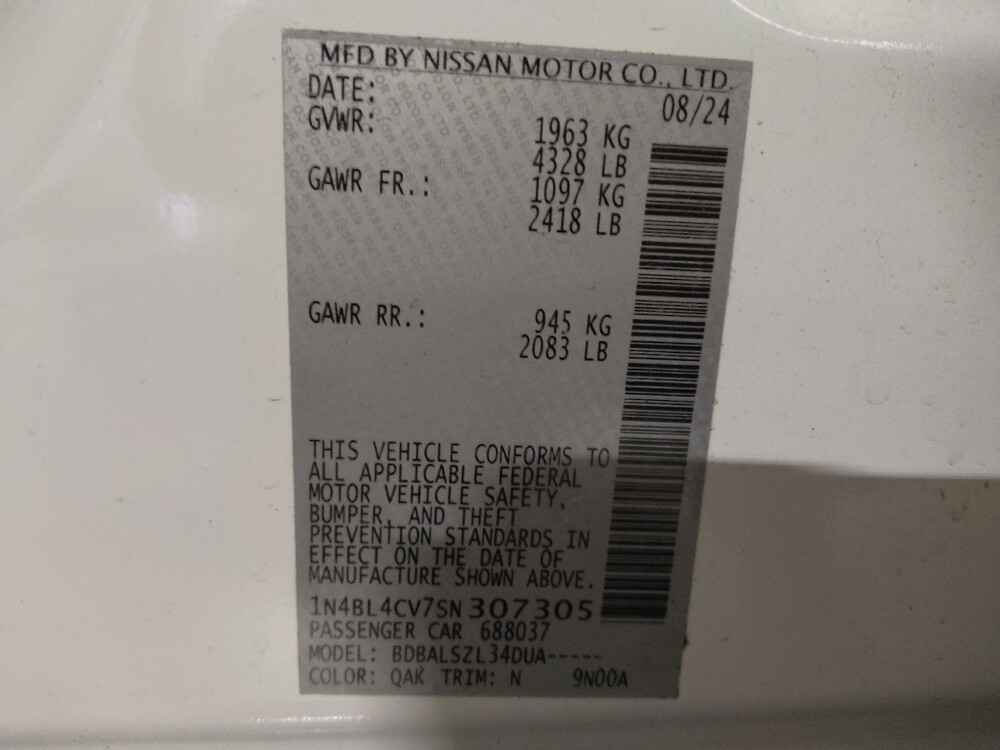 2025 Nissan Altima in Tulsa, OK 74145 - 18134491 33