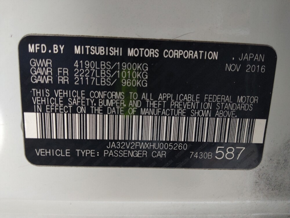 2017 Mitsubishi Lancer in Lakeland, FL 33815 - 18134530 33