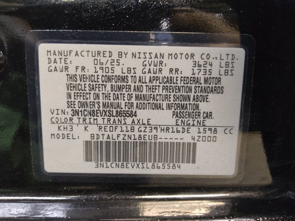 2025 Nissan Versa in Lakeland, FL 33815 - 18134545 33