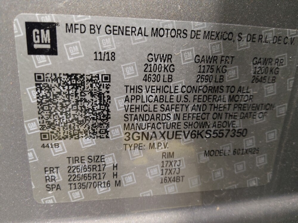 2019 Chevrolet Equinox in Lakeland, FL 33815 - 18134548 33