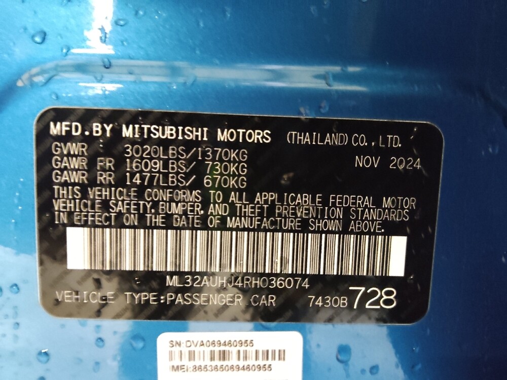 2024 Mitsubishi Mirage in Lakeland, FL 33815 - 18134553 33